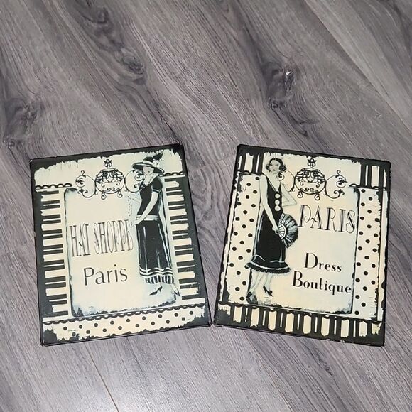 Set Of PARIS Metal Wall Decor - Picture 1 of 1